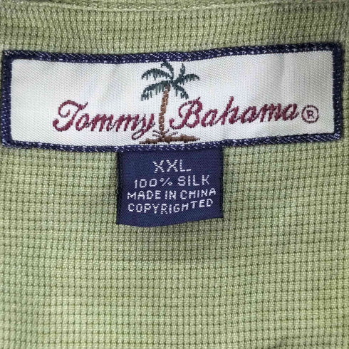 トミーバハマ Tommy Bahama 総柄シルク100 S/S シャツ メンズ XXL