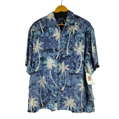 ゲスジーンズ GUESS JEANS 総柄 S/S レーヨン シャツ メンズ JPN:XL