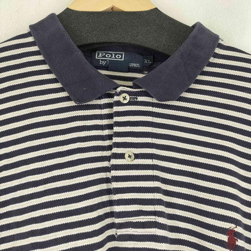 ポロバイラルフローレン Polo by RALPH LAUREN スモールポニー刺繍 S/S ボーダー ポロシャツ メンズ JPN:XL