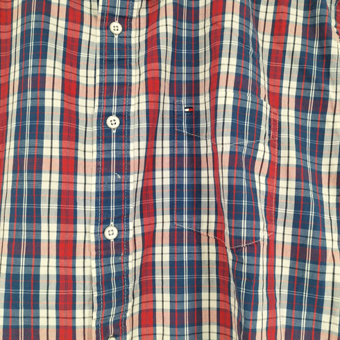 トミーヒルフィガー TOMMY HILFIGER チェック柄 S/S シャツ メンズ JPN:XL