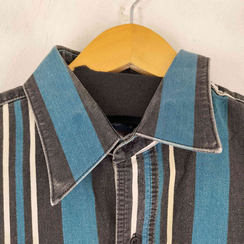ラングラー Wrangler フラップポケット S/S ストライプ シャツ メンズ 16 1/2