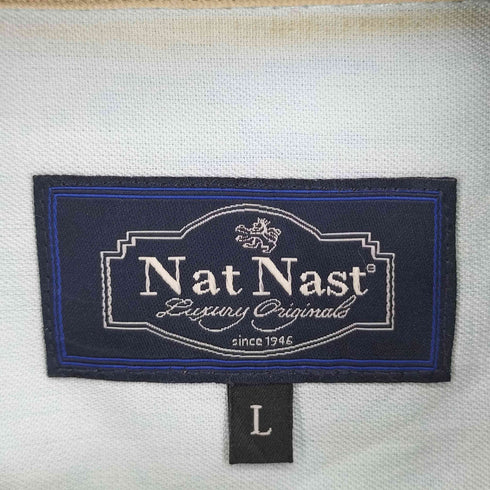 ナットナスト NAT NAST S/S ツートーン 開襟シャツ メンズ JPN:L