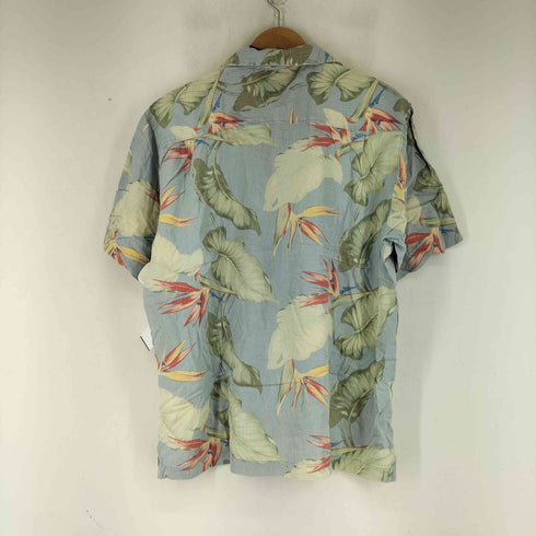 トミーバハマ Tommy Bahama 総柄シルク100 S/S アロハシャツ メンズ JPN:L