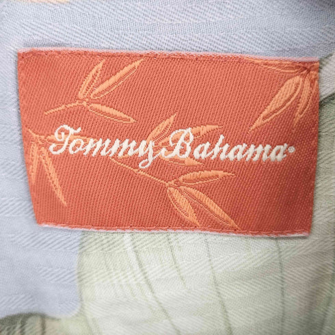 トミーバハマ Tommy Bahama 総柄シルク100 S/S アロハシャツ メンズ JPN:L