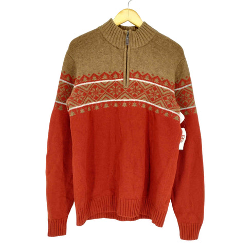 ユニクロ UNIQLO OLD ノルディック ハーフジップニットセーター メンズ JPN:L