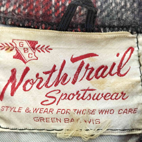 NorthTrail Sportswea Dポケ マッキーノ ウール チェック シャツジャケット メンズ