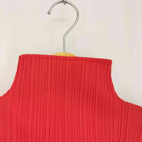 プリーツプリーズイッセイミヤケ PLEATS PLEASE ISSEY MIYAKE ボトルネック プリーツカットソー サイドスリット レディース JPN:3
