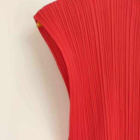 プリーツプリーズイッセイミヤケ PLEATS PLEASE ISSEY MIYAKE ボトルネック プリーツカットソー サイドスリット レディース JPN:3