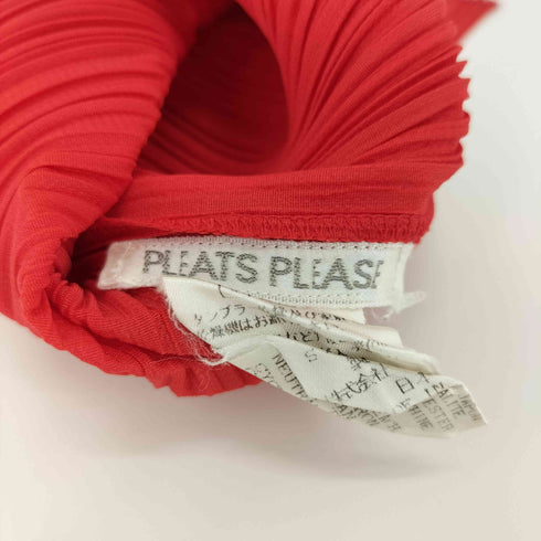 プリーツプリーズイッセイミヤケ PLEATS PLEASE ISSEY MIYAKE ボトルネック プリーツカットソー サイドスリット レディース JPN:3