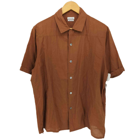 スティーブンアラン Steven Alan C/L SLUB CUBA SHIRT-BOLD キューバシャツ メンズ JPN:L