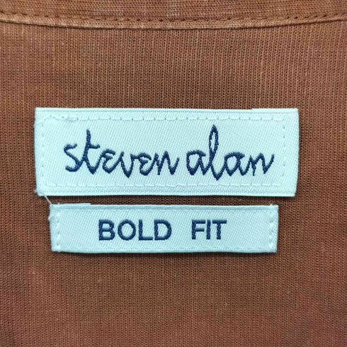 スティーブンアラン Steven Alan C/L SLUB CUBA SHIRT-BOLD キューバシャツ メンズ JPN:L