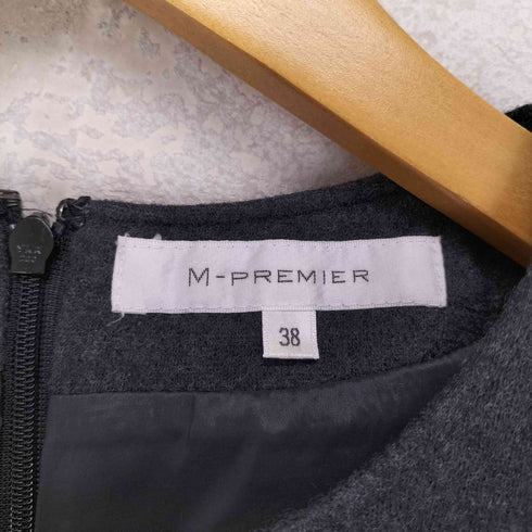 エムプルミエ M-PREMIER ダブルポケットウールワンピース レディース 38