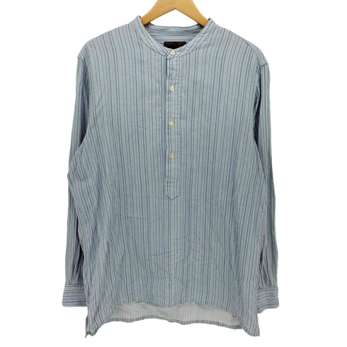 トゥモローランド TOMORROWLAND 20AW コットンレーヨンワッシャー プルオーバーバンドカラーシャツ CANGIOLI メンズ import:L