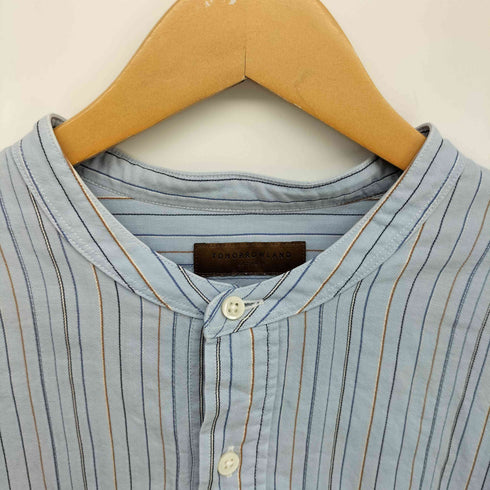 トゥモローランド TOMORROWLAND 20AW コットンレーヨンワッシャー プルオーバーバンドカラーシャツ CANGIOLI メンズ import:L