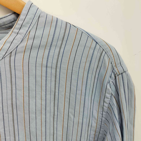 トゥモローランド TOMORROWLAND 20AW コットンレーヨンワッシャー プルオーバーバンドカラーシャツ CANGIOLI メンズ import:L