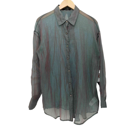 ジーナシス JEANASIS 23SS シャンブレーメタリックシアーシャツ レディース FREE