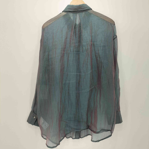 ジーナシス JEANASIS 23SS シャンブレーメタリックシアーシャツ レディース FREE