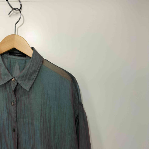 ジーナシス JEANASIS 23SS シャンブレーメタリックシアーシャツ レディース FREE