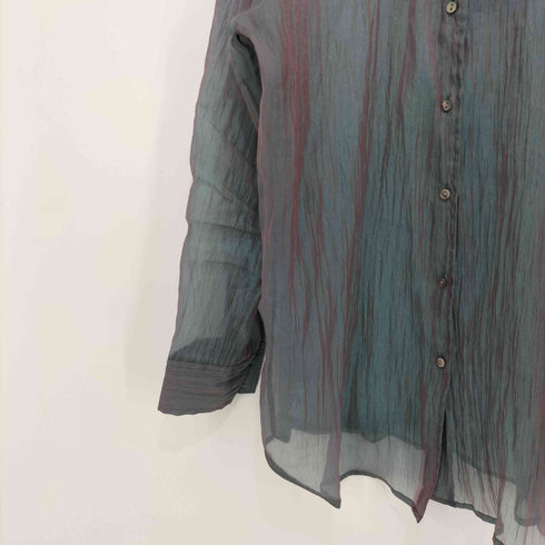 ジーナシス JEANASIS 23SS シャンブレーメタリックシアーシャツ レディース FREE