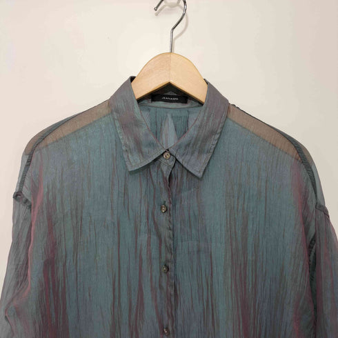 ジーナシス JEANASIS 23SS シャンブレーメタリックシアーシャツ レディース FREE