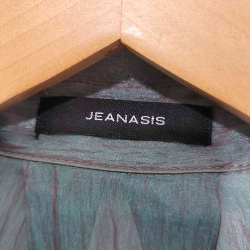 ジーナシス JEANASIS 23SS シャンブレーメタリックシアーシャツ レディース FREE
