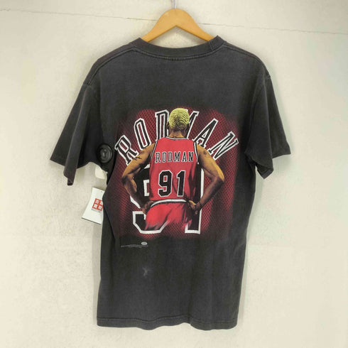 ムリナ murina ©97 90s USA製 袖シングル 両面プリントクルーネックTシャツ メンズ JPN:M