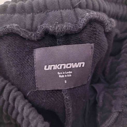 アンノウンロンドン UNKNOWN LONDON RHINESTONE CROSS SWEAT PANTS ラインストーン クロス スウェット パンツ メンズ S