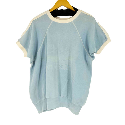 60S-70S フロントプリント S/S ラグランスウェット メンズ