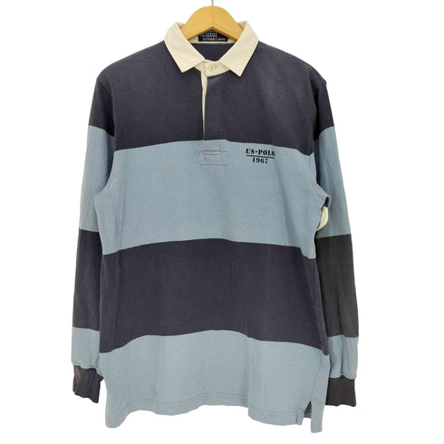 ポロバイラルフローレン Polo by RALPH LAUREN ボーダー ラガーシャツ メンズ import:M