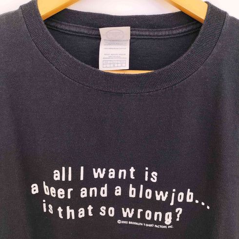デルタ DELTA 2002© メッセージ クルーネックTシャツ メンズ import:L
