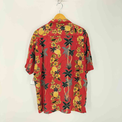 レーヨンパイナップル柄アロハシャツ メンズ JPN:XL