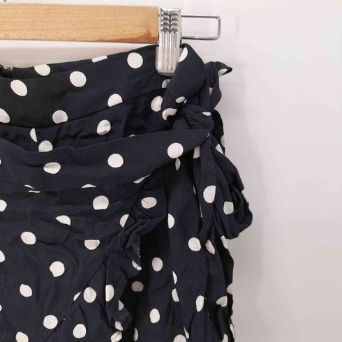 ザラ ZARA ドット柄 フリルミニ巻きスカート レディース JPN:S