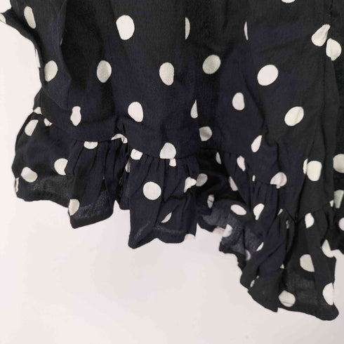 ザラ ZARA ドット柄 フリルミニ巻きスカート レディース JPN:S