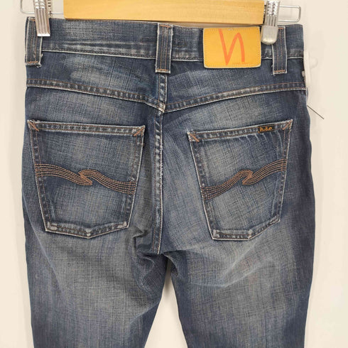 ヌーディージーンズ Nudie Jeans イタリア製 5P ボタンフライ ストレート デニム パンツ メンズ W28 L32