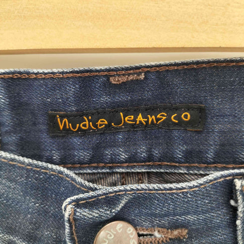 ヌーディージーンズ Nudie Jeans イタリア製 5P ボタンフライ ストレート デニム パンツ メンズ W28 L32