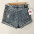 ONE TEESPOON ボタンフライ総柄デニムショートパンツ レディース US:28-29