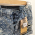 ONE TEESPOON ボタンフライ総柄デニムショートパンツ レディース US:28-29