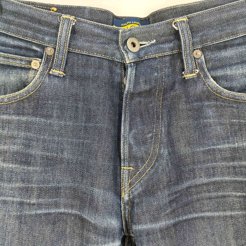 ラグビーラルフローレン Rugby Ralph Lauren メキシコ製 RAGBY STRAIGHT ボタンフライ ストレート デニムパンツ メンズ