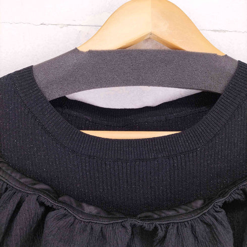 ナチュラルビューティーベーシック NATURAL BEAUTY BASIC 24SS レイヤードオフショルニット レディース FREE