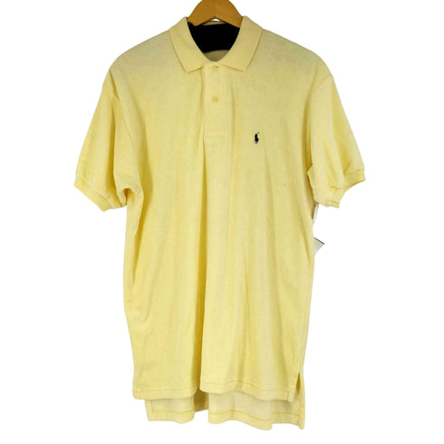 ポロバイラルフローレン Polo by RALPH LAUREN スモールポニー刺繍 S/S パイル地 ポロシャツ メンズ import:L