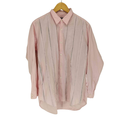コムデギャルソンオム COMME des GARCONS HOMME 銀タグ 田中期 ストライプカッティングデザインワイドコットンシャツ メンズ