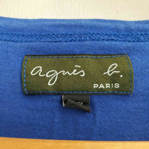 アニエスベー agnes b. PARIS クルーネック トカゲロゴプリント 半袖 Tシャツ レディース T2