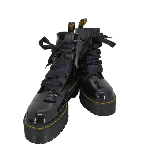 ドクターマーチン Dr.Martens HOLLY 6ホールレースアップリボンブーツ レディース JPN:38