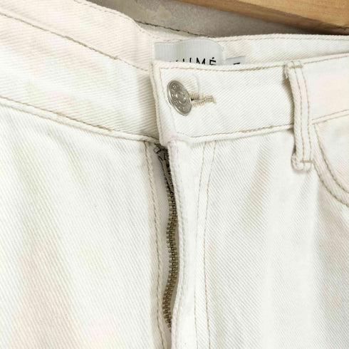 KUME SIDE FRAYED WIDE DENIM PANTS import レディース JPN:M