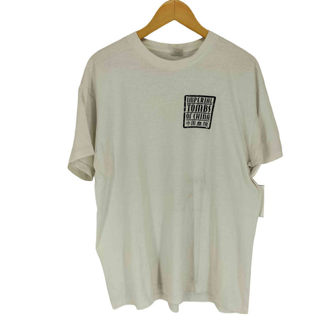 フルーツオブザルーム FRUIT OF THE LOOM 90s USA製 袖裾シングル 中国皇陵 両面プリントクルーネックTシャツ メンズ JPN:XL