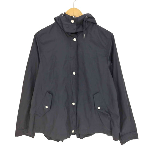 ザラ ZARA バックフリル フーデット ポリナイロン マウンテン ジャケット レディース import:L