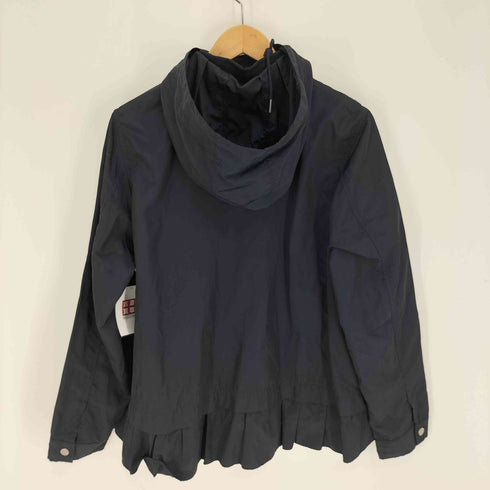 ザラ ZARA バックフリル フーデット ポリナイロン マウンテン ジャケット レディース import:L