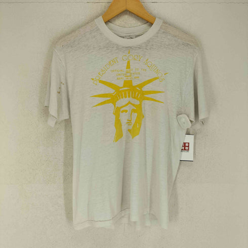 ステッドマン STEDMAN 80-90s USA製 袖裾シングル クルーネックTシャツ メンズ JPN:L