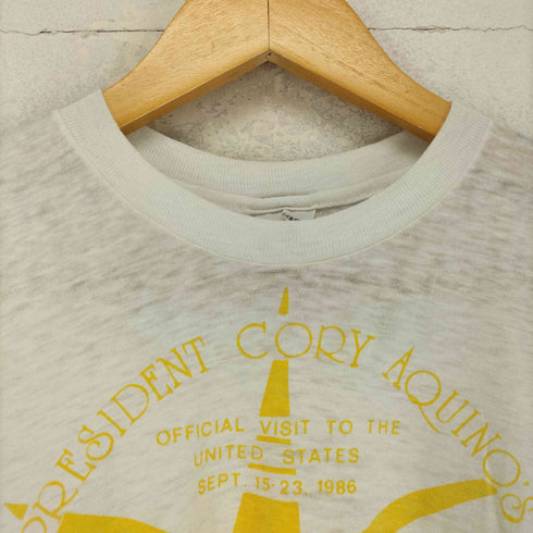 ステッドマン STEDMAN 80-90s USA製 袖裾シングル クルーネックTシャツ メンズ JPN:L