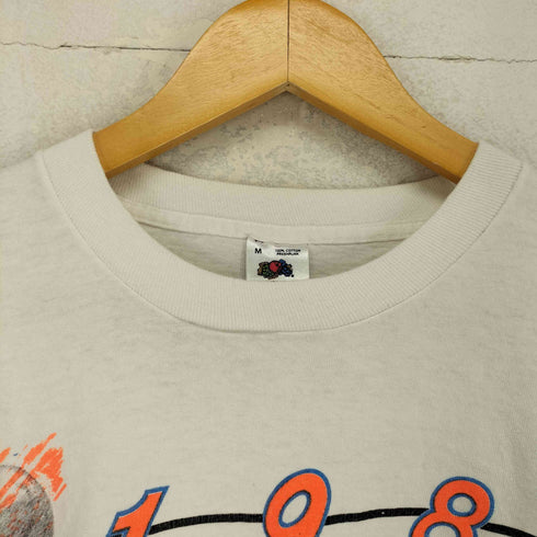 フルーツオブザルーム FRUIT OF THE LOOM ©1989 USA製 袖裾シングル MVP フロントプリントクルーネックTシャツ メンズ JPN:M